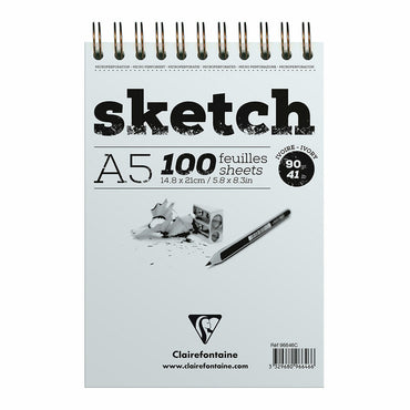 Clairefontaine Sketch Spiral Pad Ivory