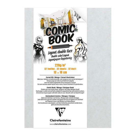 Clairefontaine Comic Book 220gsm 32 Sheets