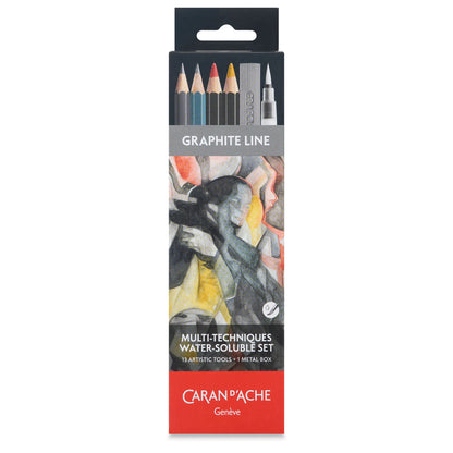 Caran D'ache Graphite Line Multi-Techniques Water-Soluble Pencils Set of 13