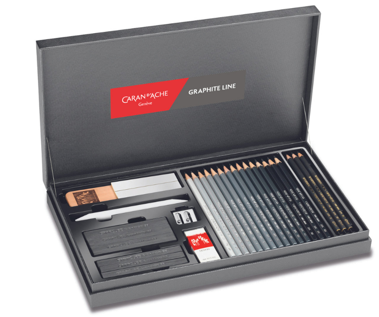 Caran d'Ache Graphite Line Gift Box Set of 28 Pieces