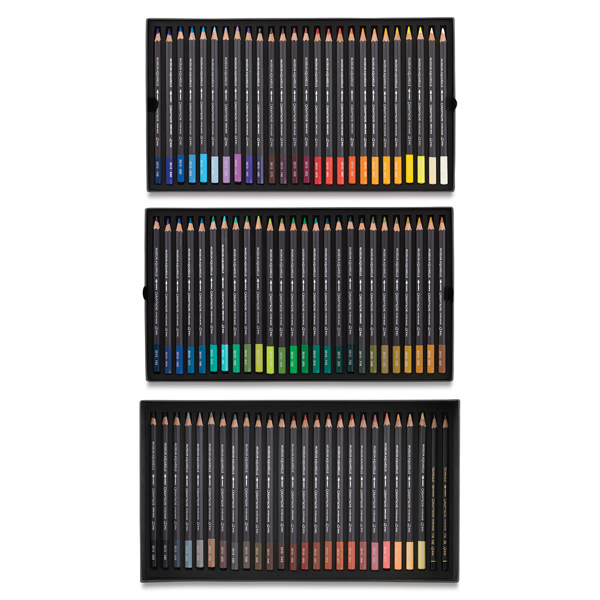 Caran d'Ache Museum Aquarelle Pencils Set of 76 Assorted Colours