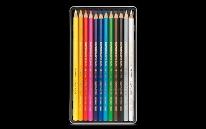 Caran D'ache Supracolour Soft Aquarelle Colour Pencil Set of 12
