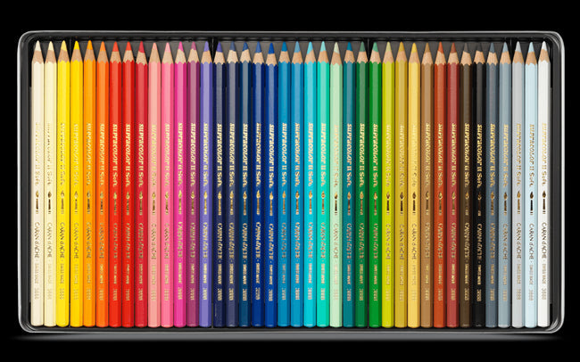 Caran D'ache Supracolour Soft Aquarelle Colour Pencil Set of 40