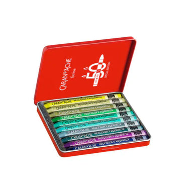 Caran d'Ache Neocolor II Aquarelle Crayons Lush Assorted Special Edition Set of 10