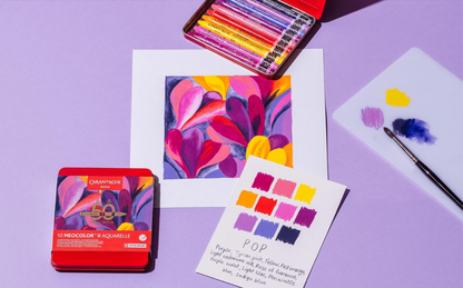 Caran d'Ache Neocolor II Aquarelle Crayons Pop Assorted Special Edition Set of 10