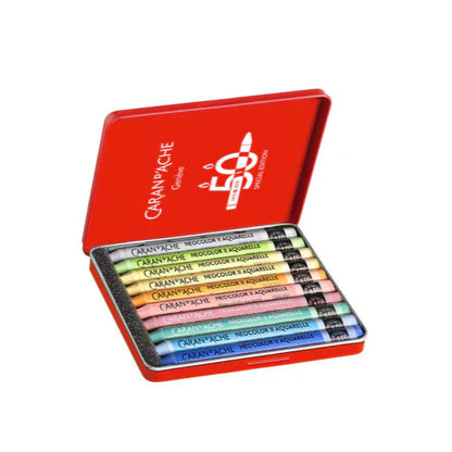 Caran d'Ache Neocolor II Aquarelle Crayons Pastel Assorted Special Edition Set of 10