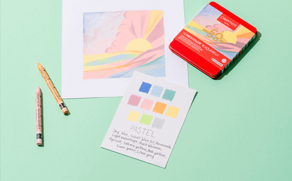Caran d'Ache Neocolor II Aquarelle Crayons Pastel Assorted Special Edition Set of 10