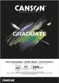 Canson Graduate Mixed Media Black 240gsm 20 Sheet Pads