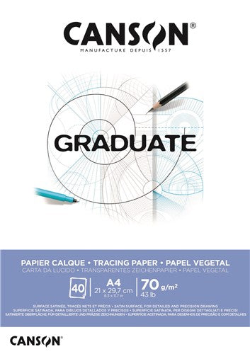 Canson Graduate Tracing 70gsm 40 Sheet Pads