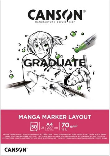 Canson Graduate Manga Layout 70gsm 50 Sheet Pads