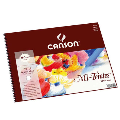 Canson Mi-Teintes White 160gsm 16 Sheets Sketch Pads