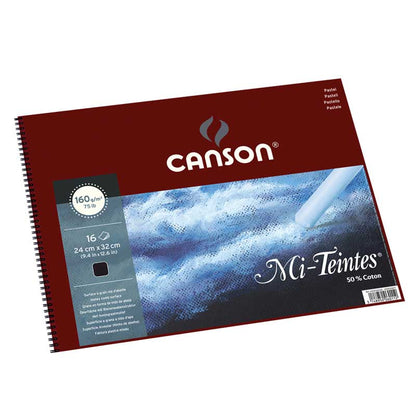 Canson Mi-Teintes 160gsm Black 16 Sheet Sketch Pads