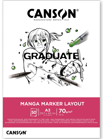 Canson Graduate Manga Layout 70gsm 50 Sheet Pads