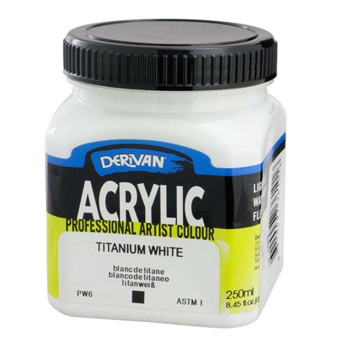 Derivan Acrylic Paint 25oml Titanium White