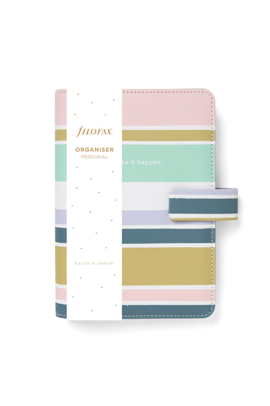 Filofax Good Vibes Stripes Personal Organiser
