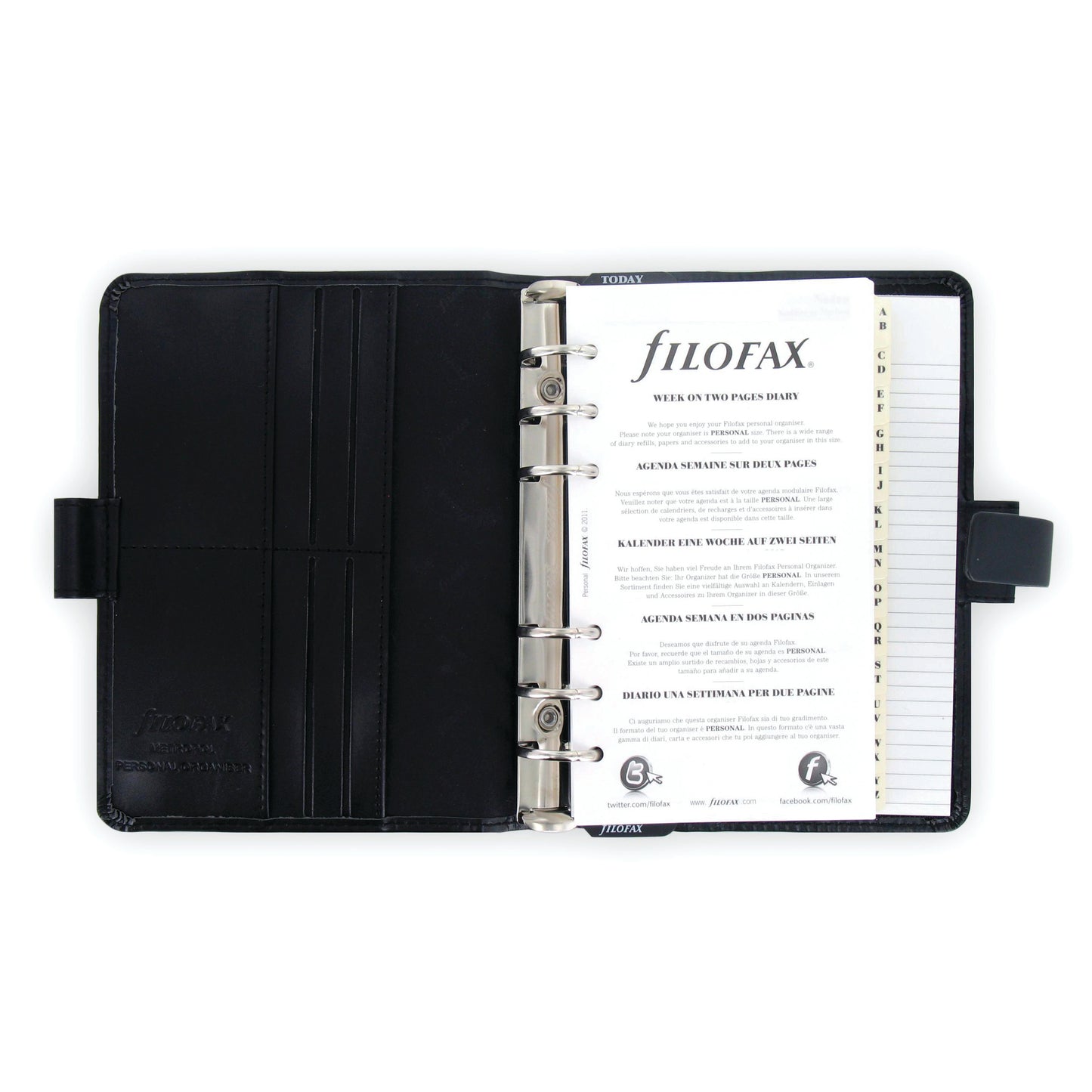 Filofax Organiser Metropol A4 Black