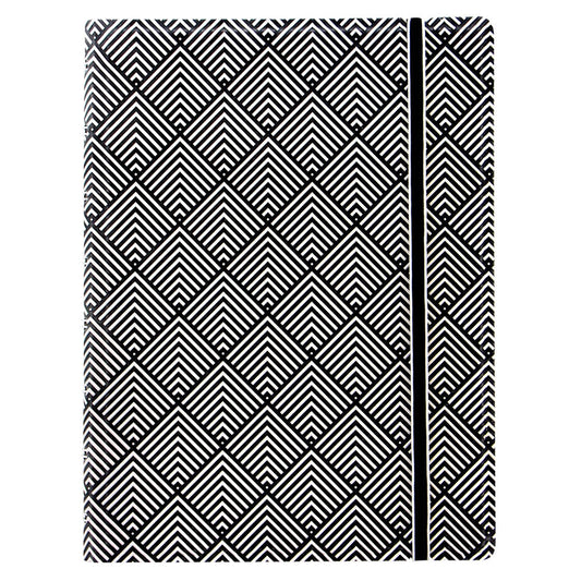 Filofax Black/White Deco Impressions A5 Notebook