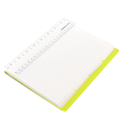 Filofax A5 Saffiano Grey/fluro Yellow Notebook