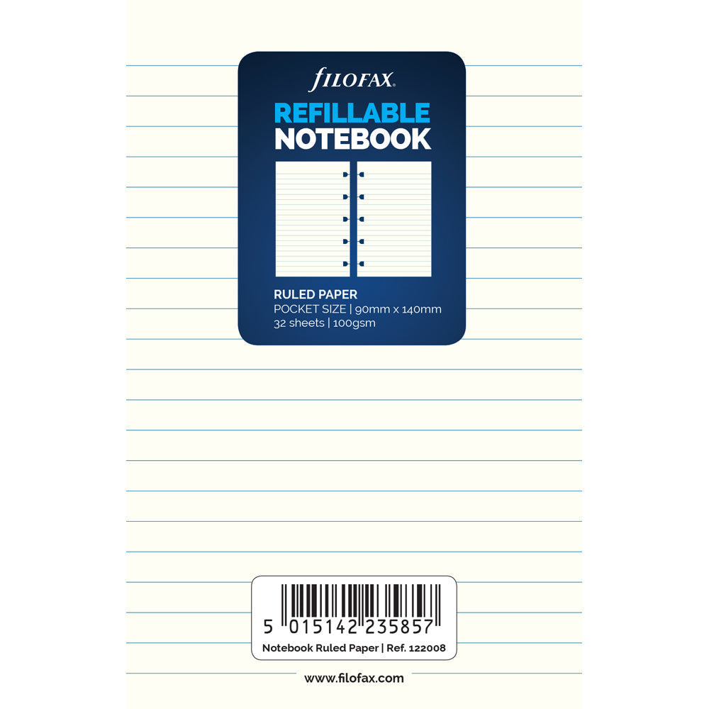Filofax Notebooks Pocket Paper Refills