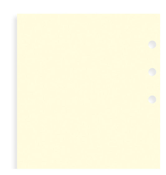 Filofax Personal Organiser/Clipbook Cotton Cream Notepaper Refill
