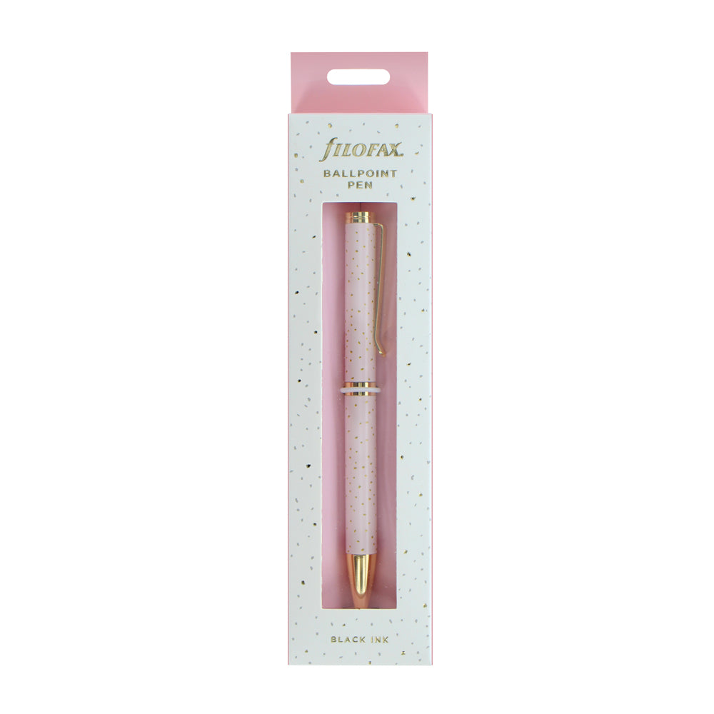Filofax Confetti Rose Quartz Ballpoint Pen