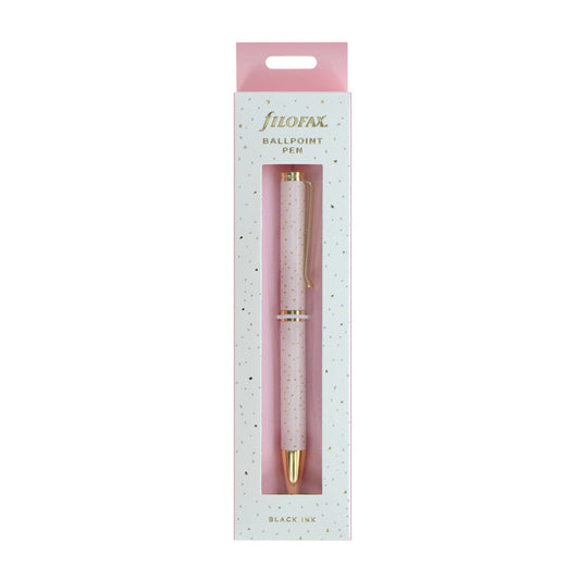 Filofax Confetti Rose Quartz Ballpoint Pen