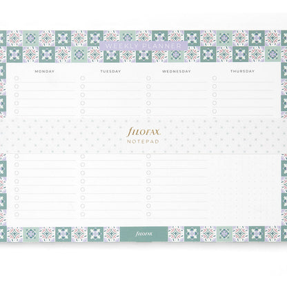 Filofax Mediterranean Weekly Planner Notepad