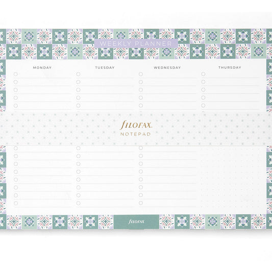 Filofax Mediterranean Weekly Planner Notepad