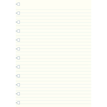 Filofax A4 White Notebook Refills
