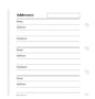 Filofax Name, Address, Telephone Number Pocket Organiser Refill