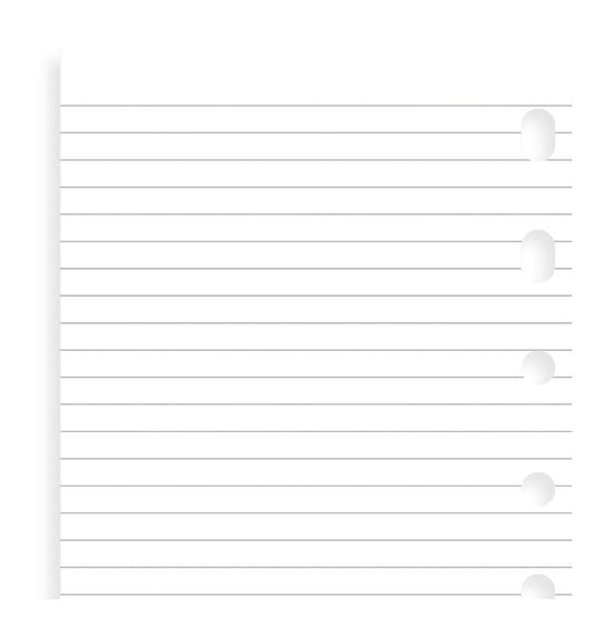 Filofax Lined Notepaper Pocket Organiser Refill