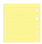 Filofax Lined Notepaper Pocket Organiser Refill