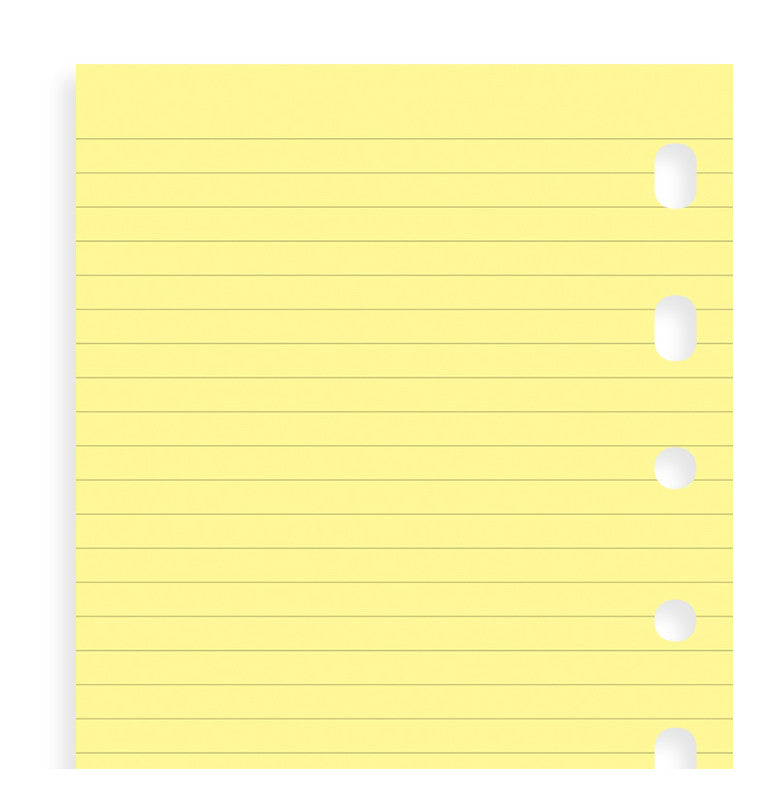 Filofax Lined Notepaper Pocket Organiser Refill