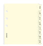 Filofax A5 A - Z Index Cream, 2 Letters/Tab Organiser