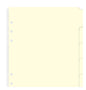 Filofax A5 Blank Index Cream, 6 Tabs Organiser/Clipbook