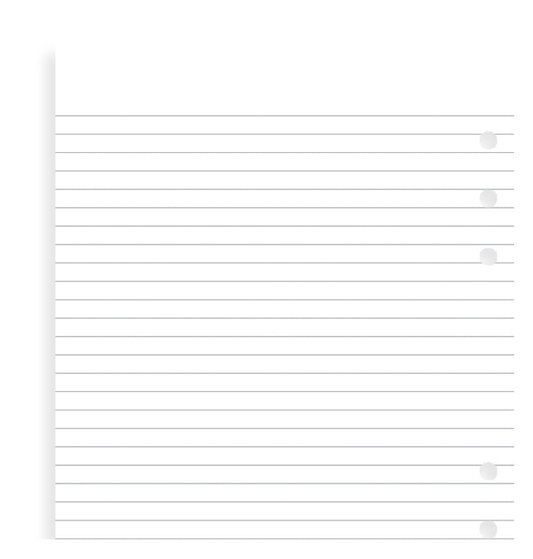 Filofax Lined A5 Notepapers