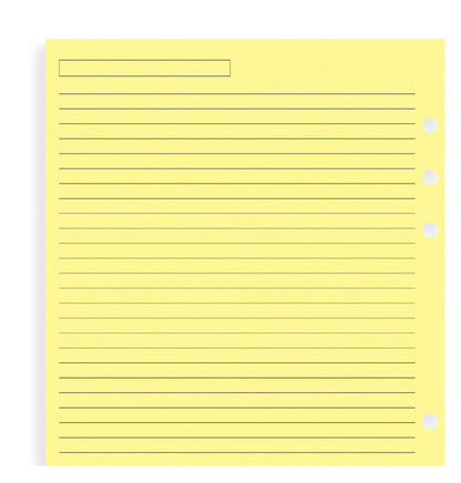 Filofax Lined A5 Notepapers