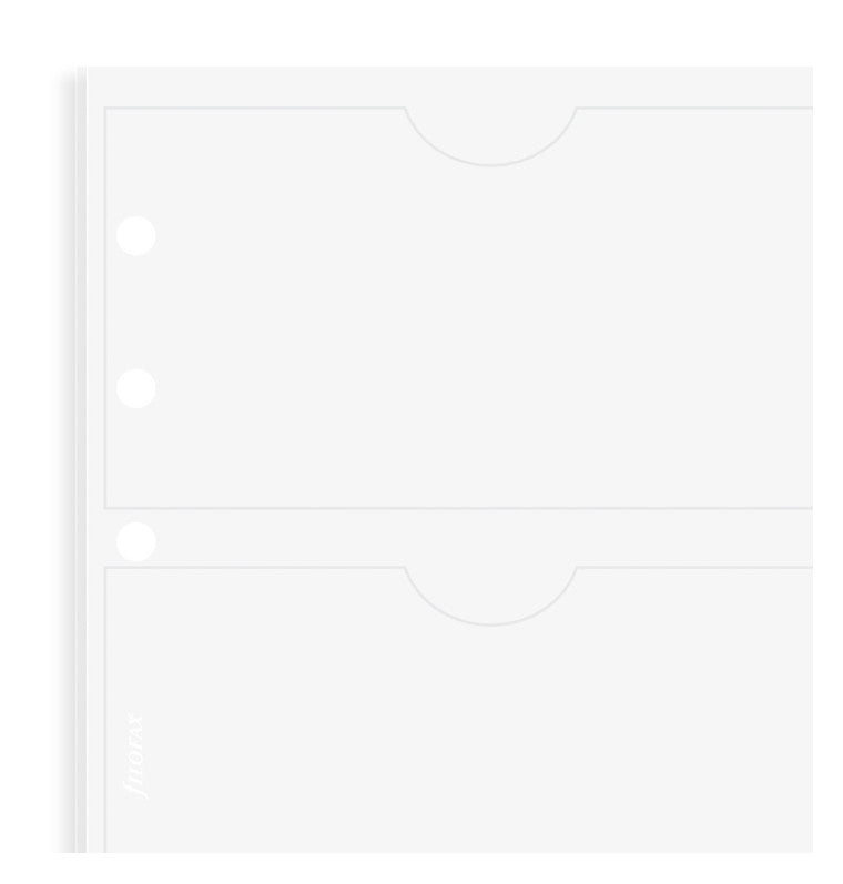 Filofax Business Card Holder Double Sided (holds 8 Cards) A5