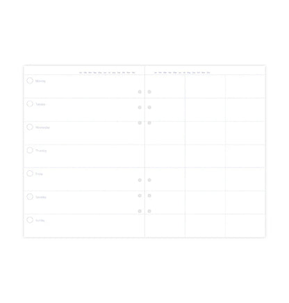 Filofax Clipbook A5 Week to View Refill