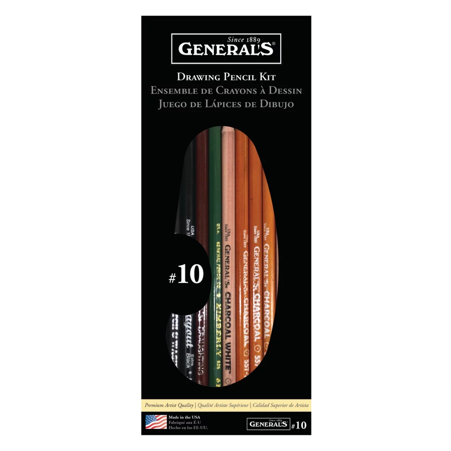 General's Classic Drawing & Sketching Kit 12 Pieces