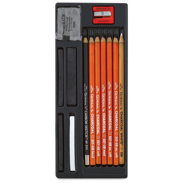 General's Original Charcoal Drawing Kit Set of 13