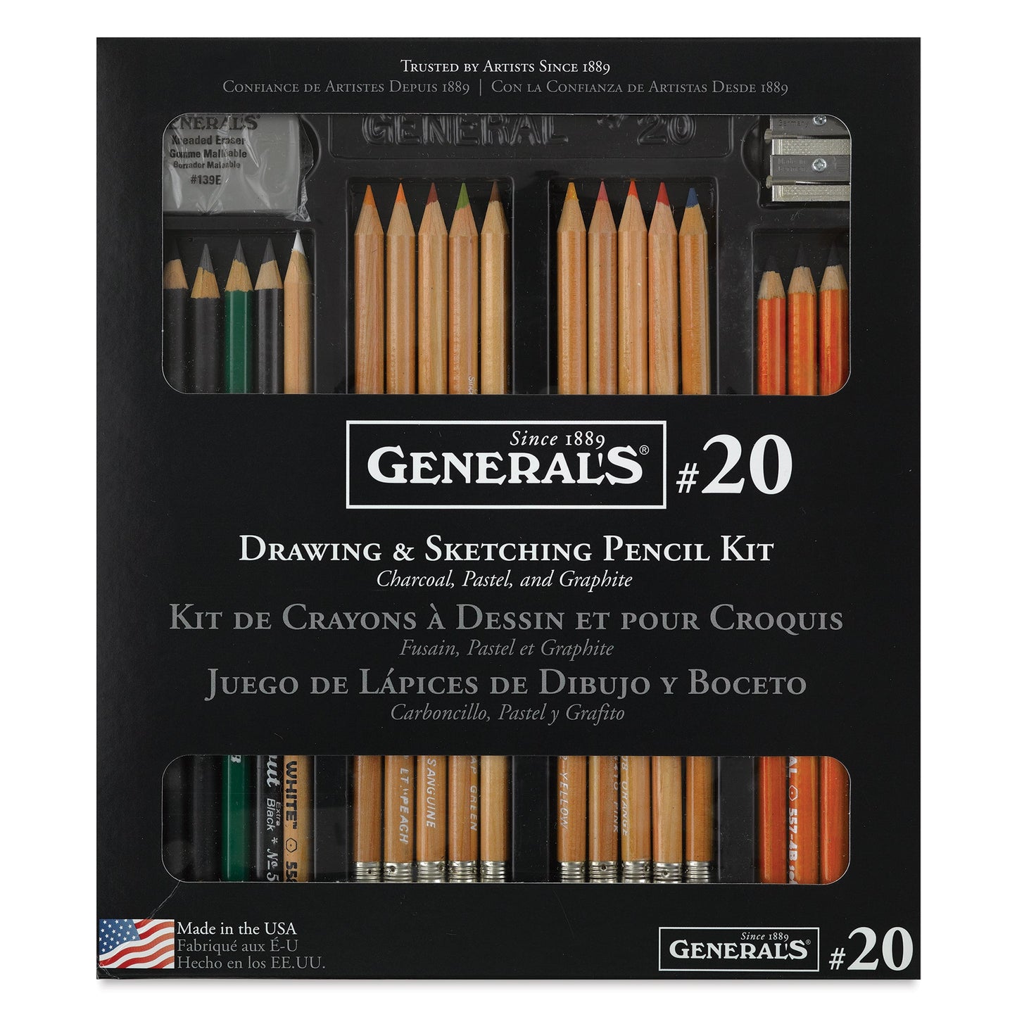 General's Classic Drawing & Sketching Kit Set of 22