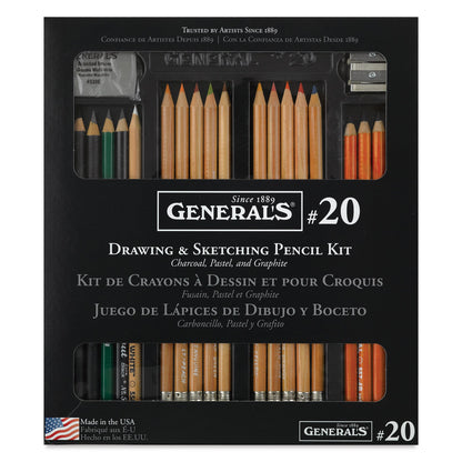 General's Classic Drawing & Sketching Kit Set of 22
