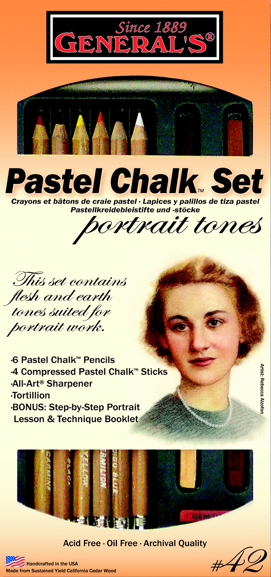 General's Pastel Chalk Portrait Tones Set