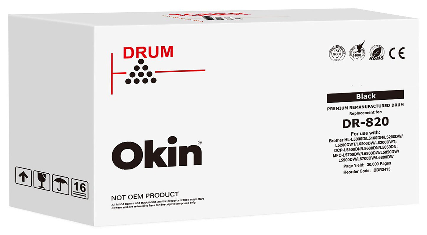 Okin Compatible Brother DR3415 Drum Unit