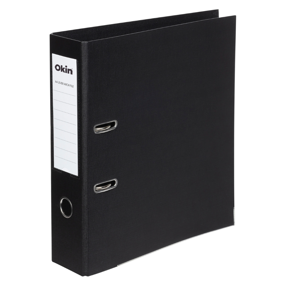 Okin Lever Arch A4 Linen Files