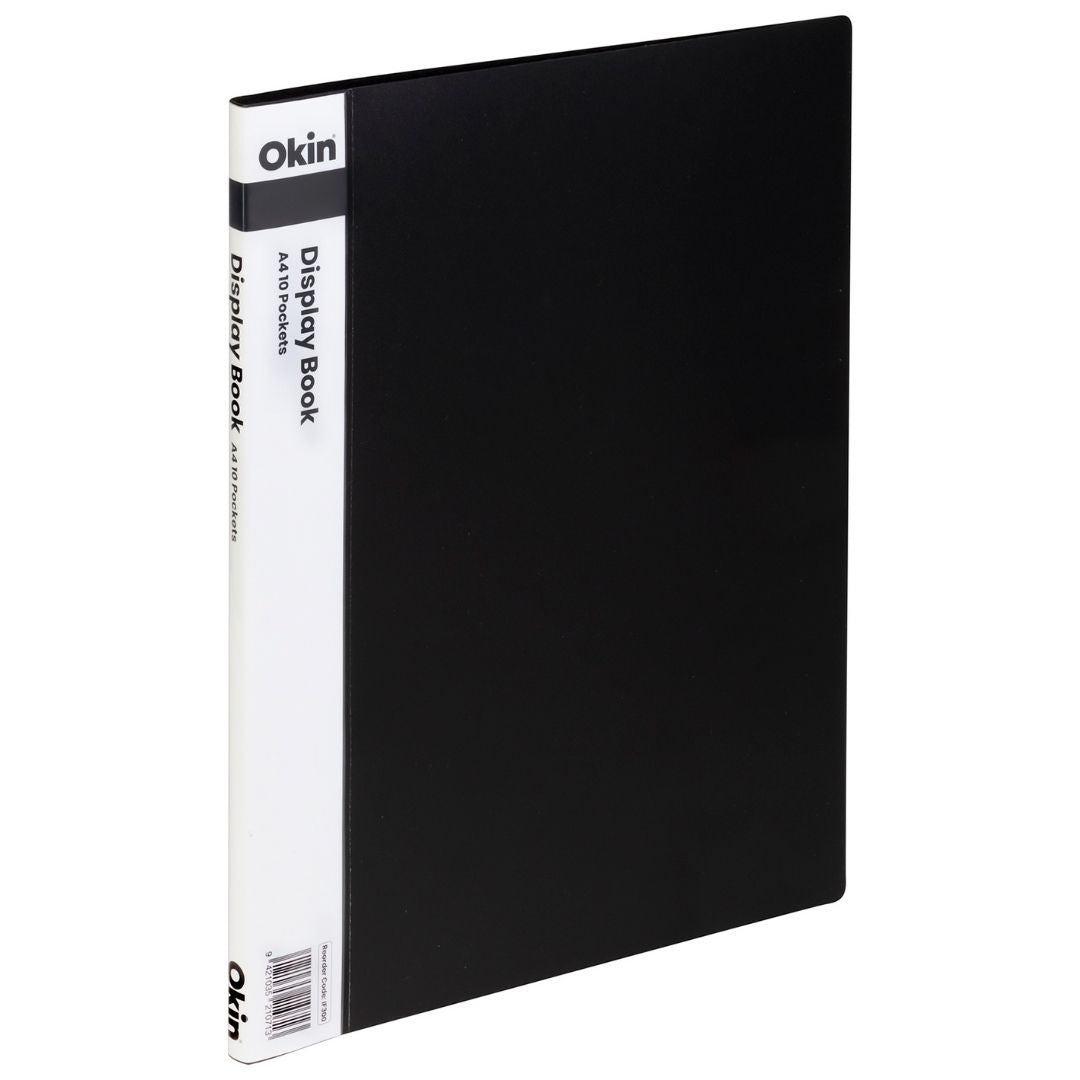 Okin Display Book A4 With Insert Spine 10 Pocket