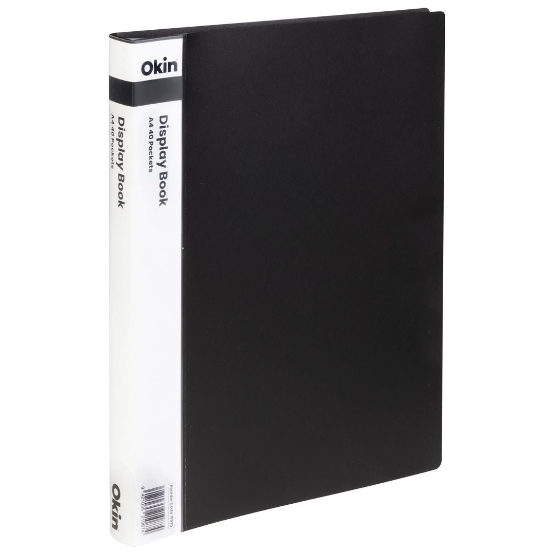 Okin Display Book A4 With Insert Spine 40 Pocket