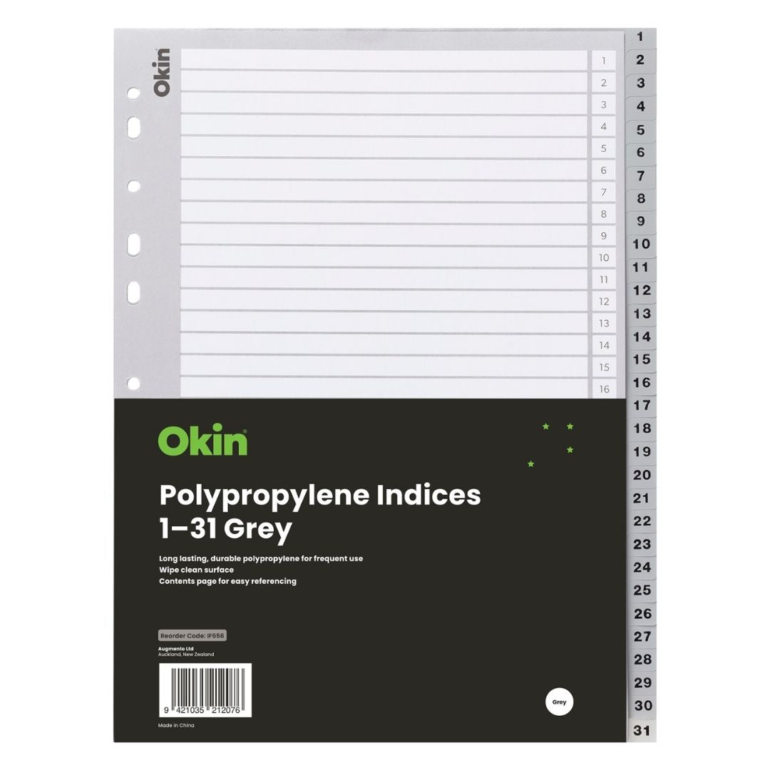 Okin PP Indices 1-31