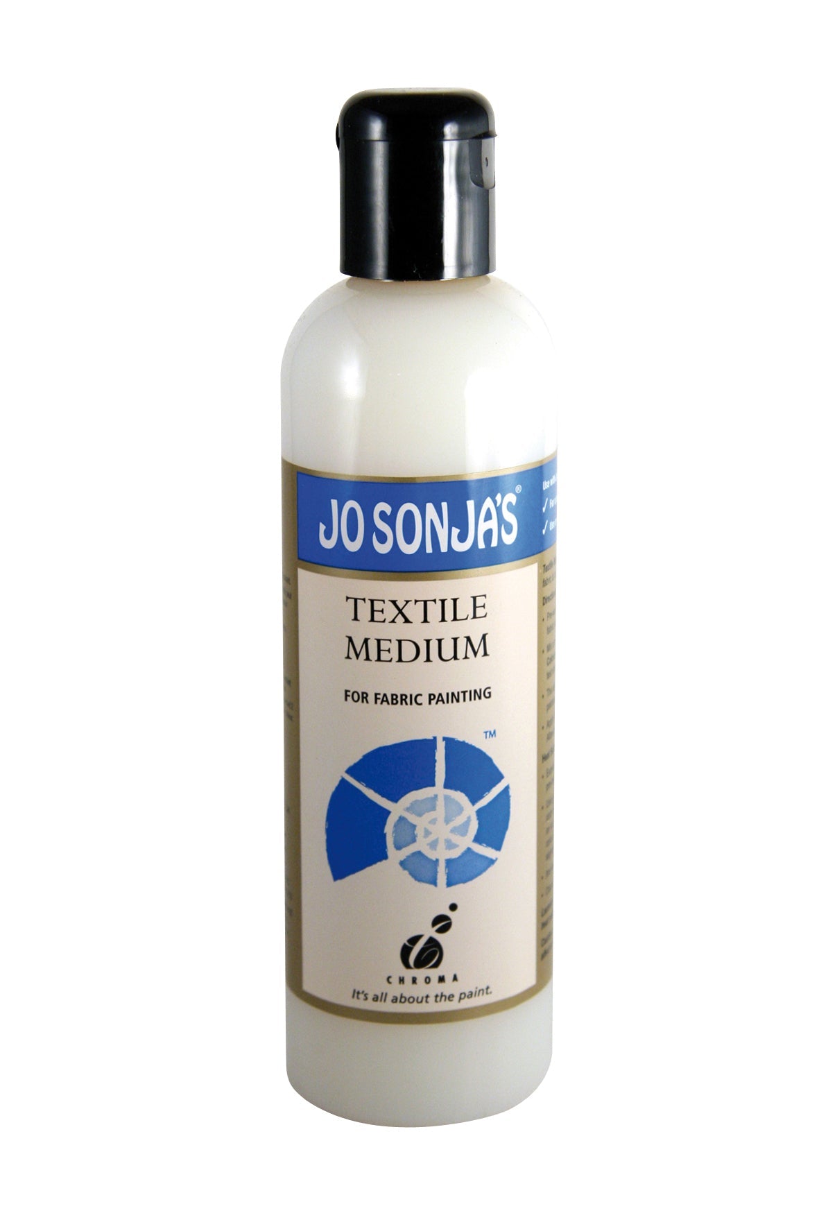 Jo Sonja's Textile Medium For Fabric Painting 250ml